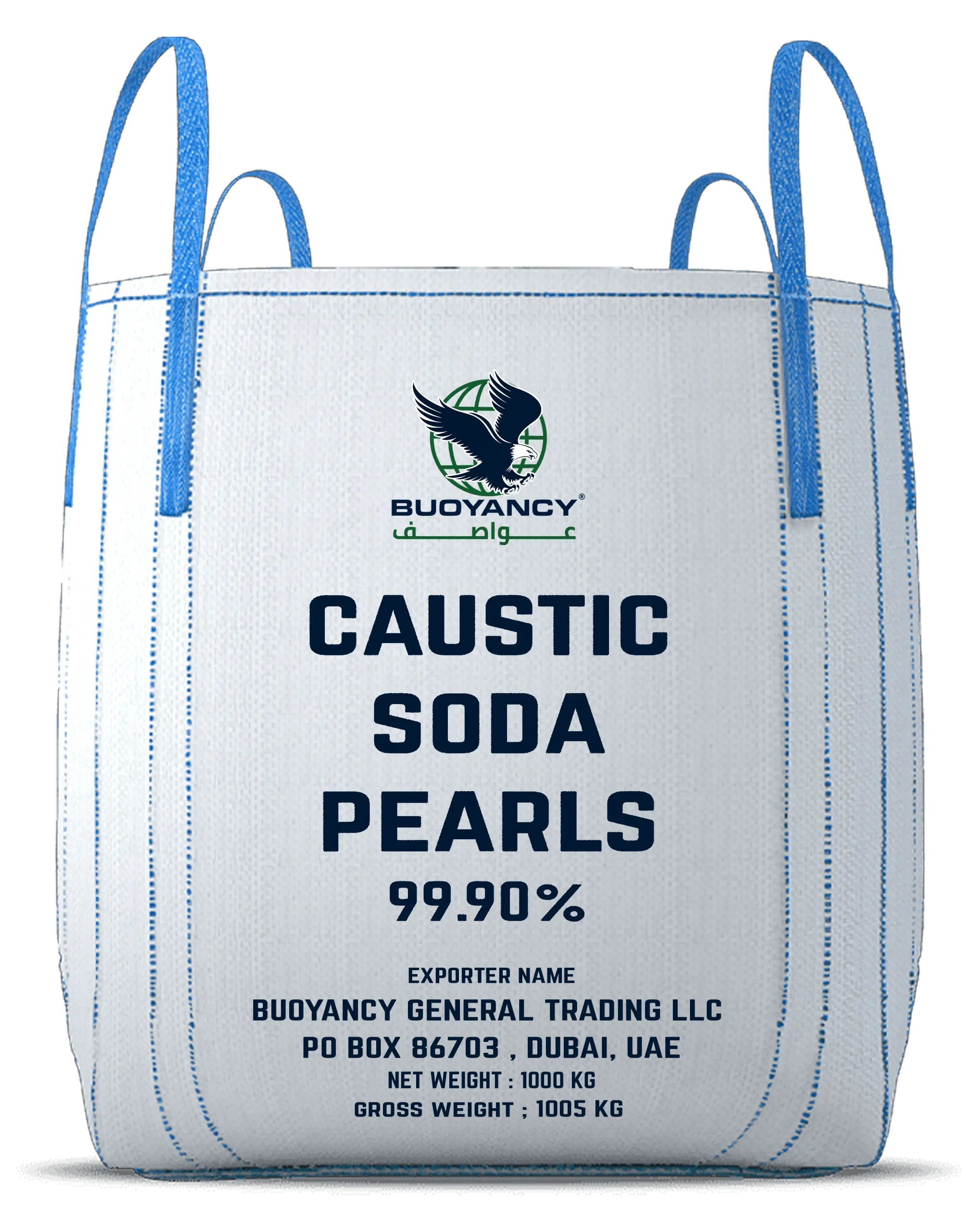Caustic soda pearls
