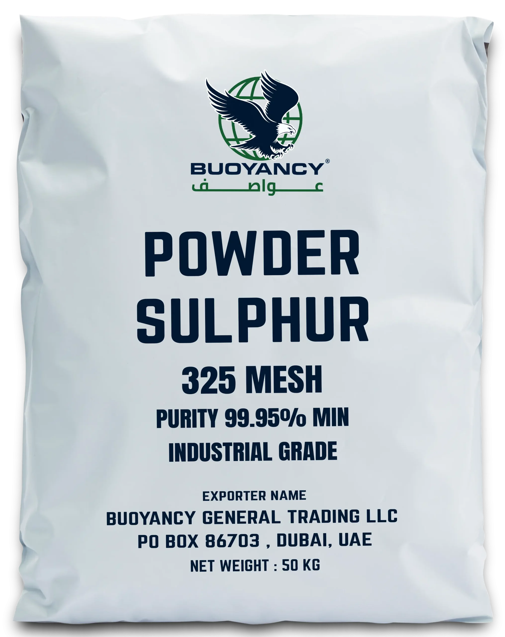Powder sulphur 325 mesh Industrial grade